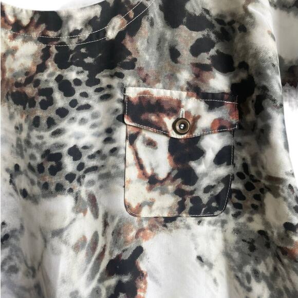 Relativity Dress Women M Muted Abstract Animal Print Whimsigoth‎ Retro Y2K NEW - Picture 4 of 12